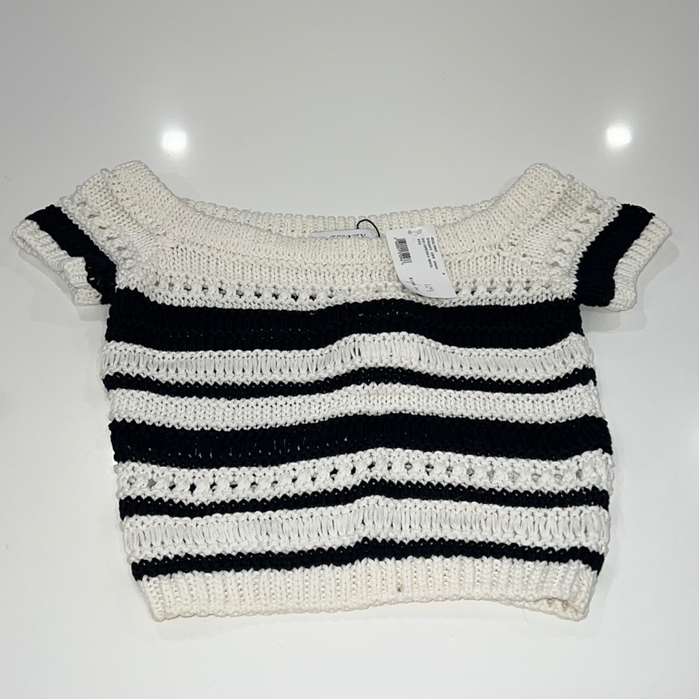 Intermix off the shoulder knit top (Never Worn)